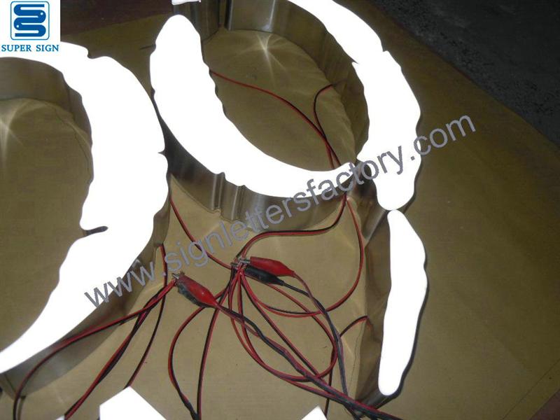 frontlit LED box letter sign